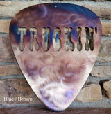 Grateful Dead Truckin' Guitar Pick Metal Art