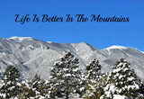 Greenhorn Mountains With A Dusting Of Snow