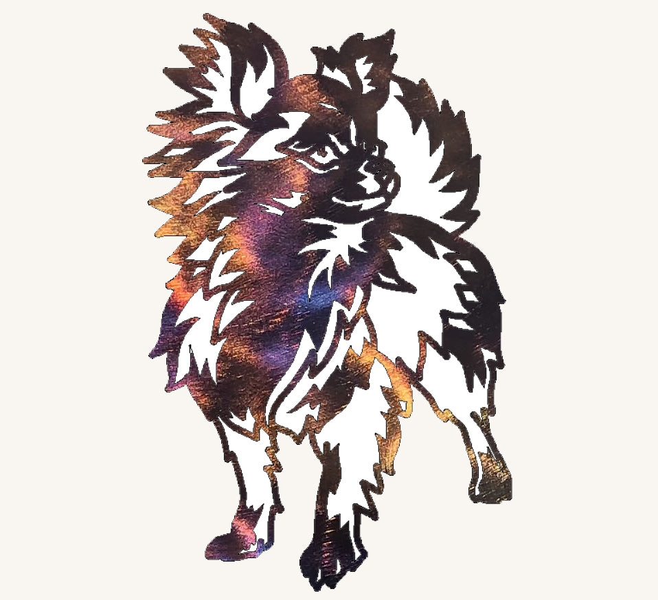 LongHaired Chihuahua Metal Art Mountain Metal Arts