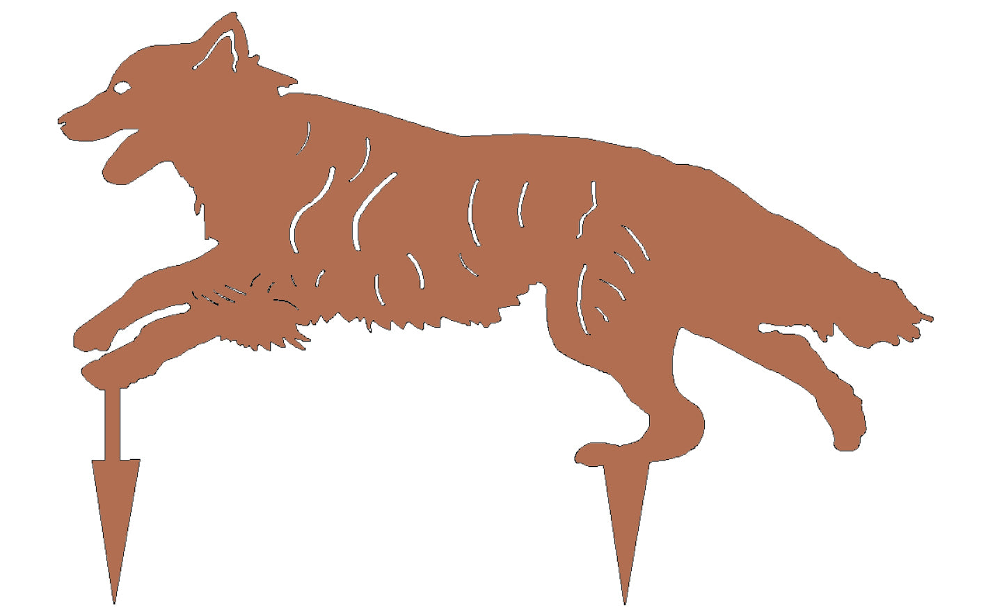 Custom Dog Yard Art Mountain Metal Arts