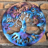 Tree of Life / Family Tree Round Metal Art Sculpture