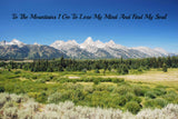 Aluminum Wall Art Grand Tetons