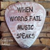 When Words Fail Music Speaks Metal Art Sculpture