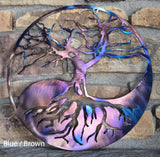 Yin Yang Tree Metal Art Sculpture