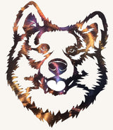 Akita Dog Metal Art