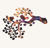 Birds on Branch Metal Art Sculpture
