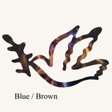 Dove of Peace and Olive Branch Metal Art Sculpture