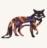 Fox Metal Art Sculpture Custom Size 30" wide X 20" tall