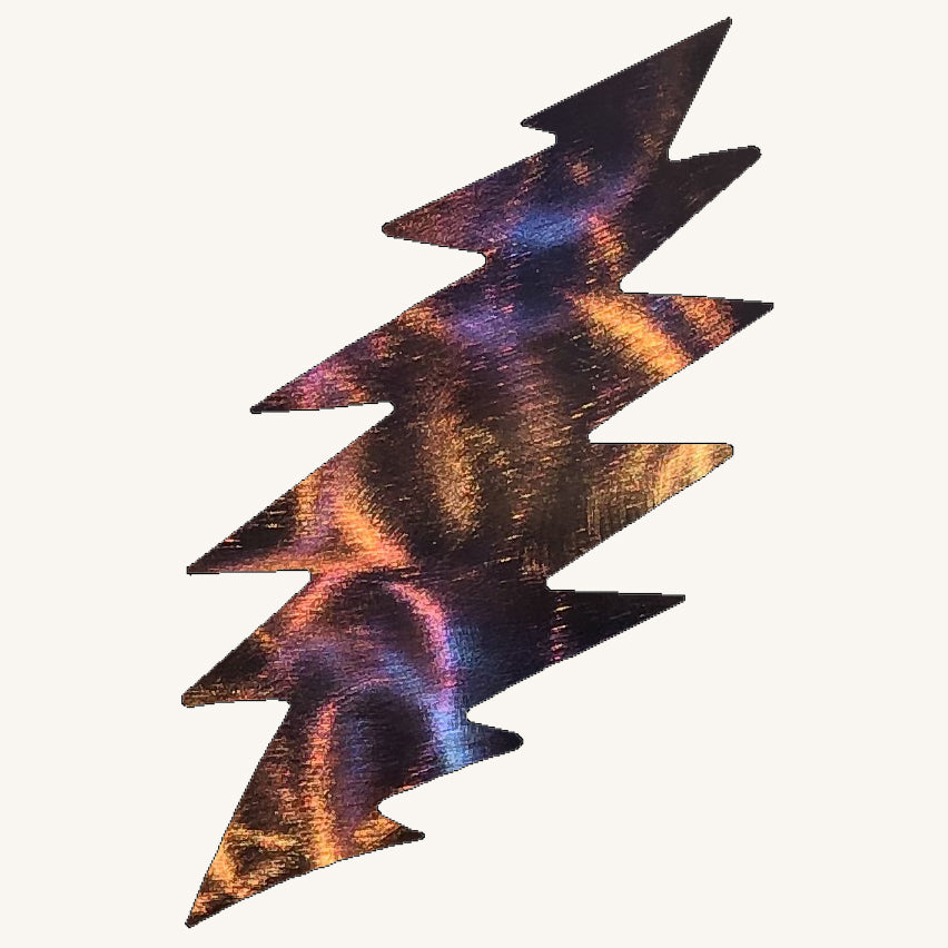 Grateful Dead Lightning Bolt Metal Art