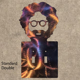 Jerry Garcia / Grateful Dead Light Switch Cover Metal Art - Mountain Metal Arts