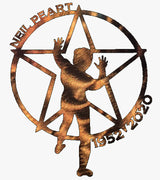 Neil Peart of Rush Tribute Metal Art - Mountain Metal Arts