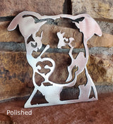 Pitbull Metal Art - 6", 10", 16", 22" or 30"