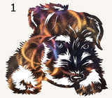 Schnauzer Metal Art Sculpture