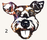 Schnauzer Metal Art Sculpture