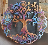 Tree of Life Celtic Metal Art Sculpture