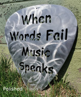 When Words Fail Music Speaks Metal Art Sculpture