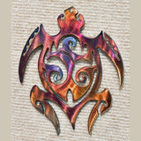 Turtle Tribal Metal Art Sculpture - Mountain Metal Arts