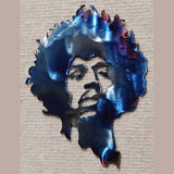 Jimi Hendrix Metal Art Sculpture - Mountain Metal Arts