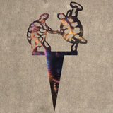Grateful Dead Terrapin Turtles Metal Garden Stake 8", 14" or 18" or custom size - Mountain Metal Arts
