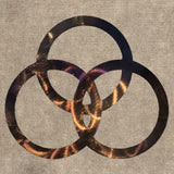 Celtic Trinity Symbol / John Bonham of Led Zeppelin Metal Art Sculpture - Mountain Metal Arts