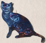 Cat Metal Art Sculpture - Mountain Metal Arts