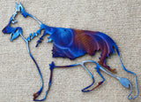 German Shepherd Metal Art - Mountain Metal Arts