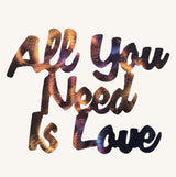 All You Need is Love Metal Art