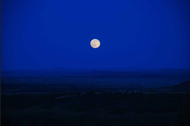 Deep Blue Moonrise