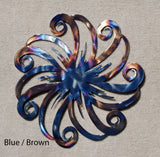 Flower Spiral Metal Art