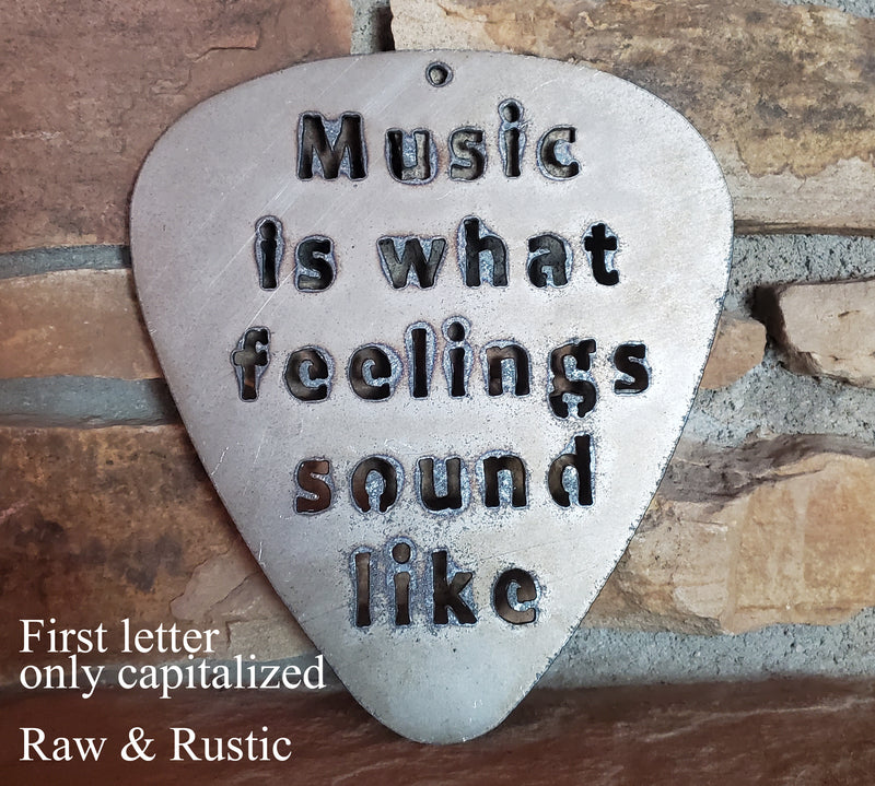 Targa metallica vintage – Music is What Feelings Sound Like Guitar 30,5 x 40 ,6 cm Targa metallica vintage – Music is What Feelings Sound Like Guitar 30,5 x 40 ,6 cm