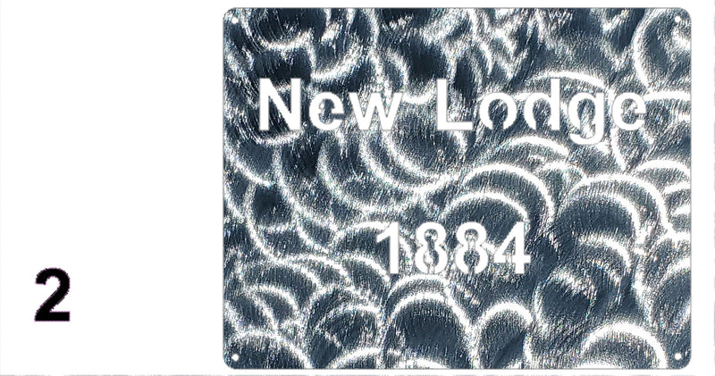 New Lodge 1884 Custom Metal Sign