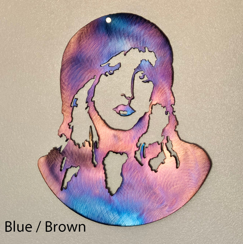 Stevie Nicks Metal Art Sculpture