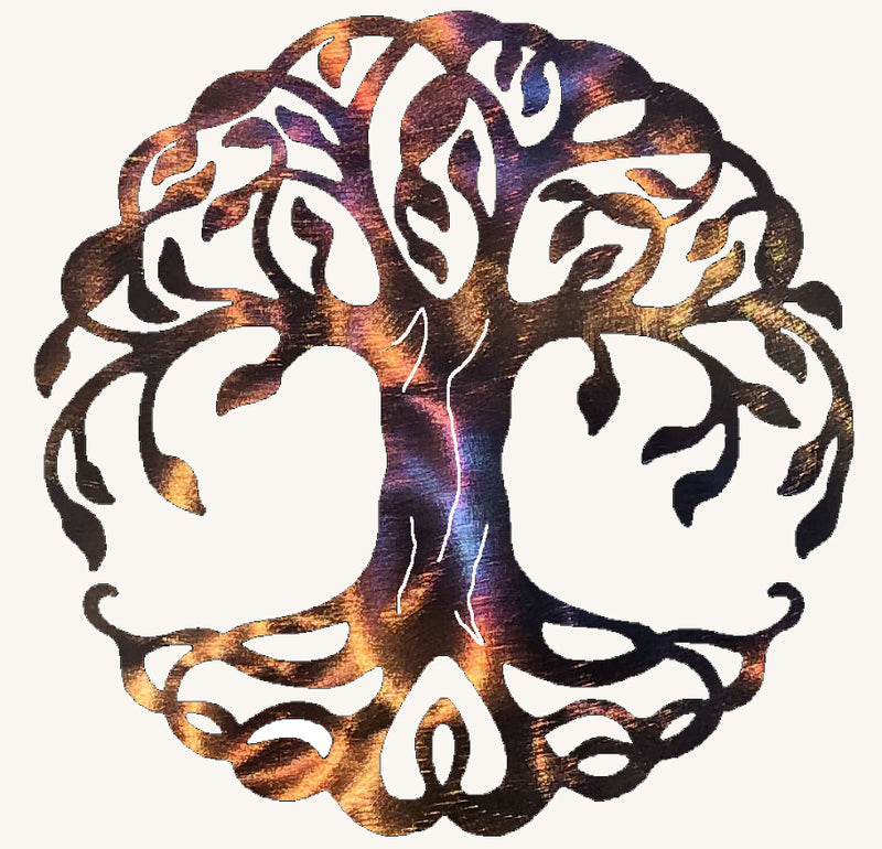 Tree of Life Irish Metal Art 48"