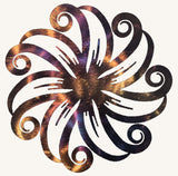 Flower Spiral Metal Art