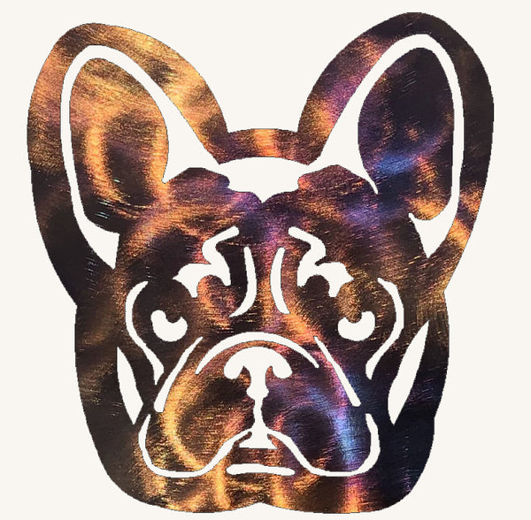 French Bulldog Metal Art