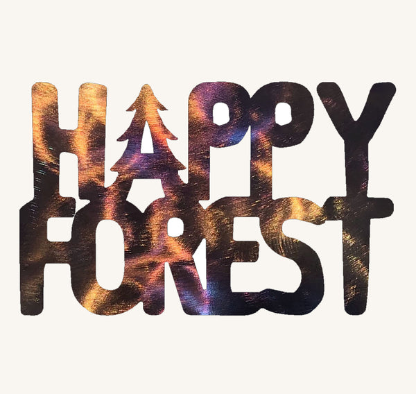 Happy Forest Metal Art