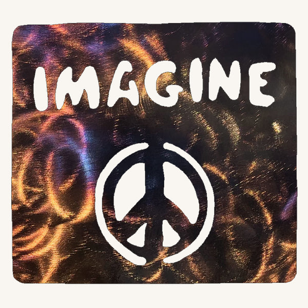 Imagine Peace Metal Art