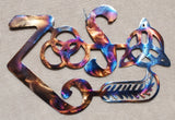 Led Zeppelin Zoso Four Symbols Metal Art - Mountain Metal Arts