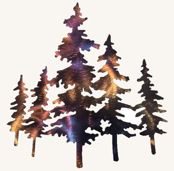 Pine Tree Metal Art - 11", 16" or 22"