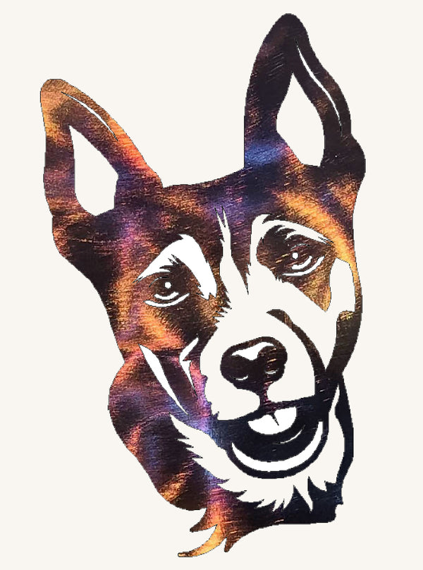 Rat Terrier Dog Metal Art