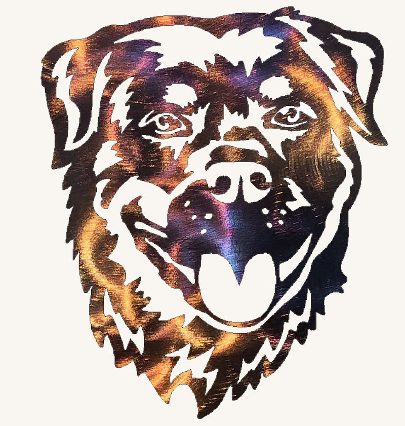 Rottweiler Dog Metal Art