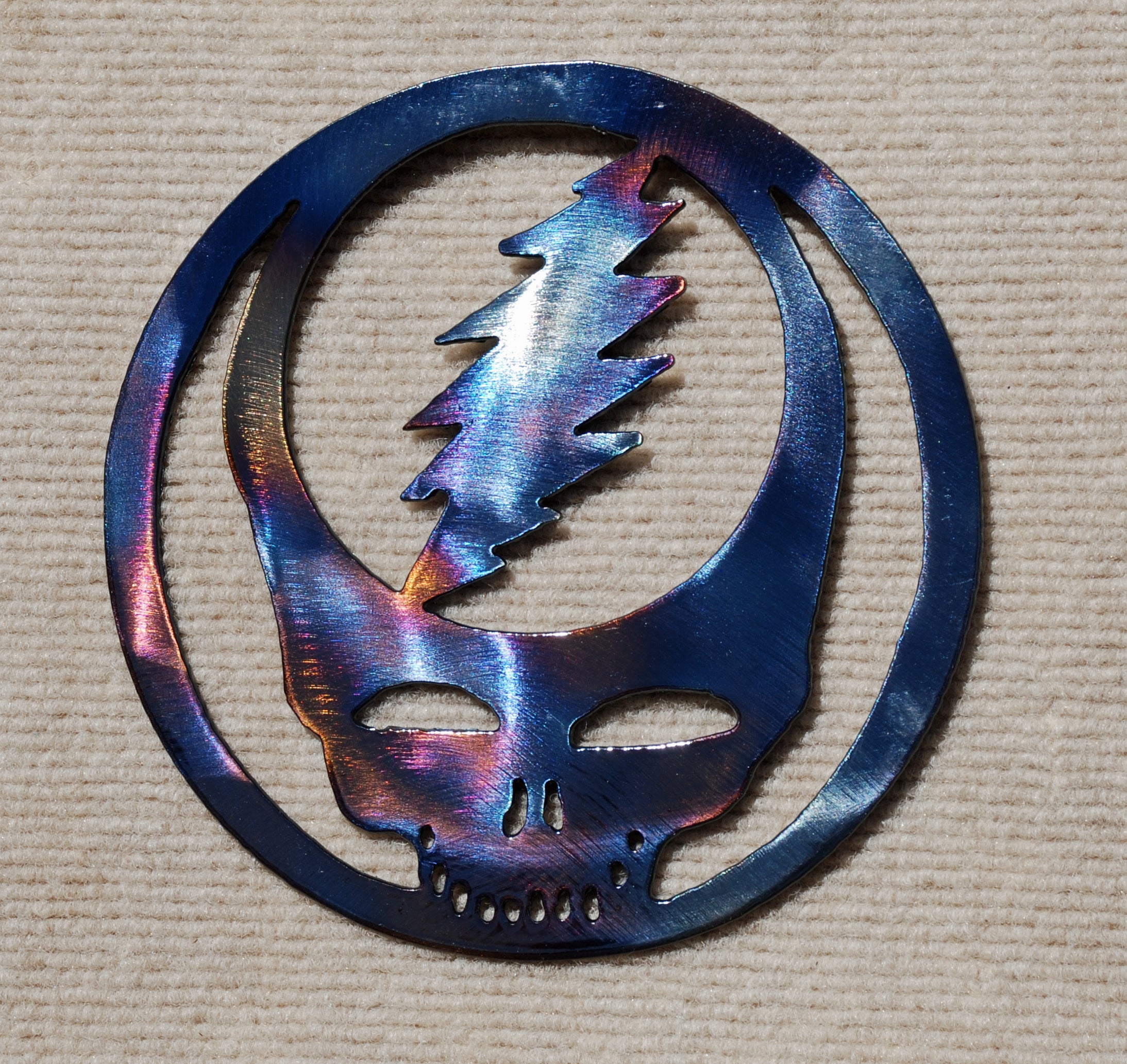 Steal Your Face / Grateful Dead Metal Art Sculpture – Mountain Metal Arts