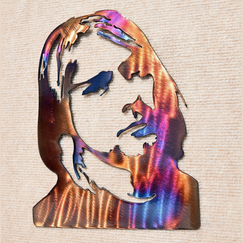 Kurt Cobain of Nirvana Metal Art - Mountain Metal Arts