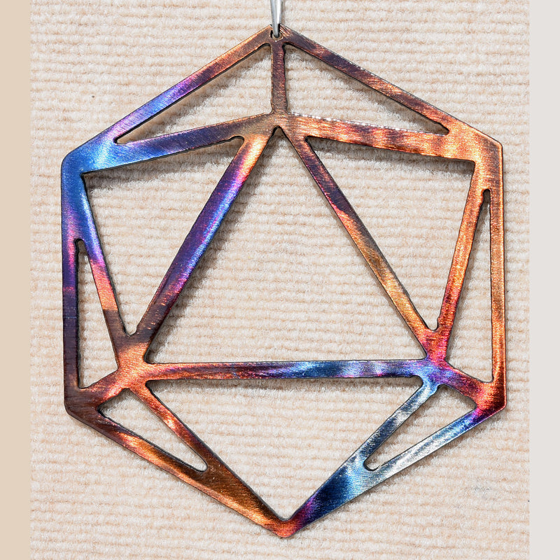 Polyhedron Odesza Symbol Metal Art - Mountain Metal Arts