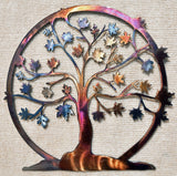 Tree of Life / Family Tree with Maple Leaves - Mountain Metal Arts