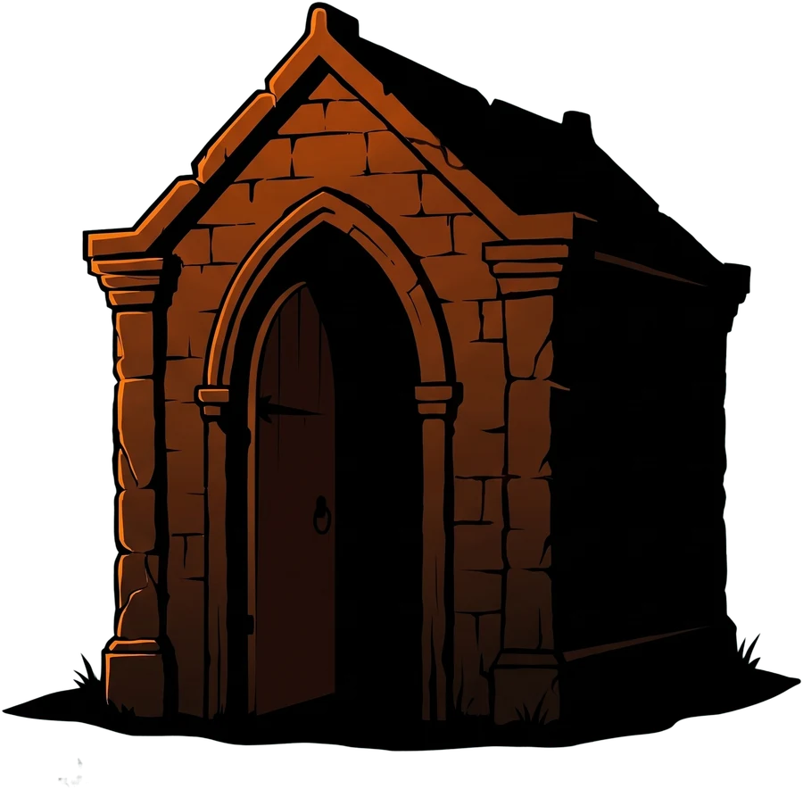 A stone crypt
